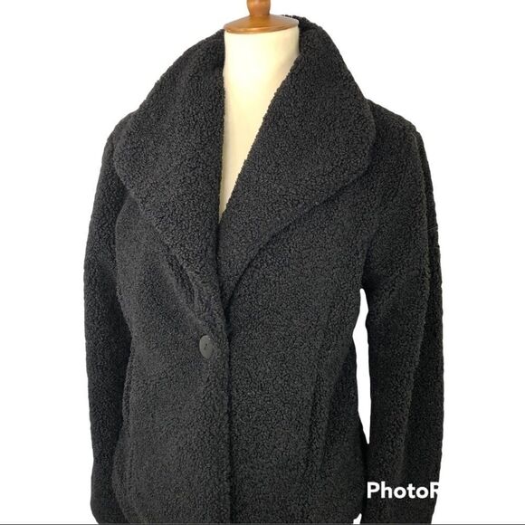 ANTHROPOLOGIE SANCTUARY SINGLE BUTTON TEDDY JACKET - Picture 1 of 14